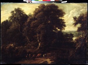 Landscape of Flanders with Cattle