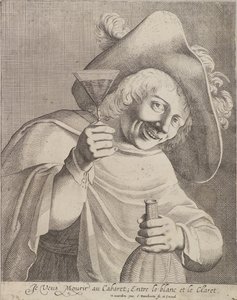 Man with a Glass by Cornelis I Danckerts