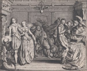 Interior with Dancing Couples and Musicians