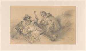 Resting Peasants by Cornelis Kruseman