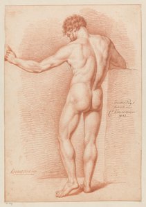 Standing Male Nude, Seen from the Back (2nd Prize 1813)