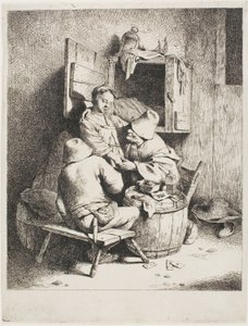 A Man Caressing the Young Hostess by Cornelis Pietersz. Bega