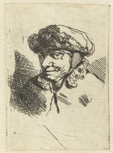Old Woman with Fur Hat by Cornelis Pietersz. Bega