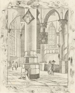 Church Interior by Cornelis Ploos van Amstel