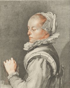 Portrait of a Young Woman by Cornelis Ploos van Amstel