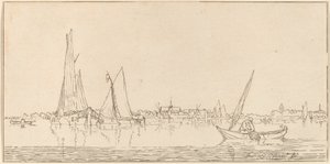 River with Town