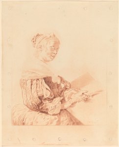 Young Girl at the Keyboard by Cornelis Ploos van Amstel