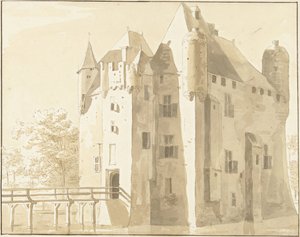 Castle Frissestein in Herwijnen, Rear View