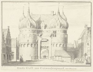 The Old Eastern Gate or Prison Gate in Hoorn by Cornelis Pronk