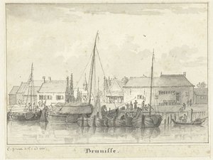 View of the Harbor of Bruinisse
