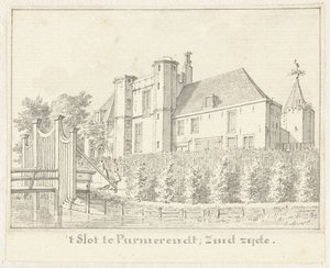 The Castle at Purmerend by Cornelis Pronk