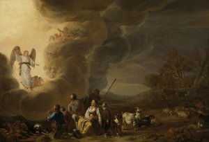 The Annunciation to the Shepherds by Cornelis Saftleven