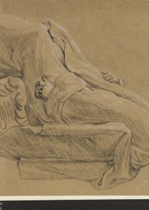 Seated man, to the left