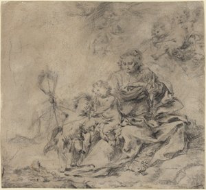 The Virgin and Child with John the Baptist by Cornelis Schut I