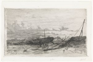 Dike Breach at Arnhem, 1855 by Cornelis Springer