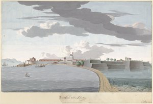 Fort Galle on Ceylon, Seen from the Land Side by Cornelis Steiger