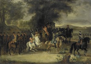 Inspection of a Cavalry Regiment by Cornelis Troost