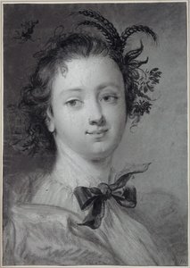 Young Woman as Personification of Summer by Cornelis Troost