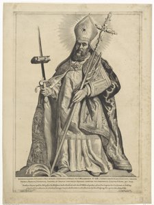 H. Bonifatius (series title: Nederlandse heiligen) by Cornelis Visscher (II)