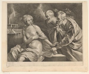 Susanna and the Elders (series title) by Cornelis Visscher (II)