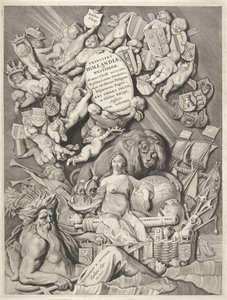 Title page for a series of counts and countesses of Holland, Zeeland and West Friesland (Counts and Countesses of Holland, Zeeland and West Friesland series) by Cornelis Visscher (II)