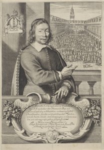 Visiting Card of Johannes de Paep by Cornelis Visscher (II)