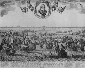 Battle of Scheveningen by Cornelis Visscher