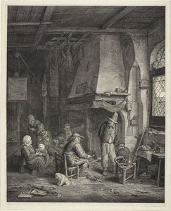 Interior in an Inn, called "The Skaters" by Cornelis Visscher