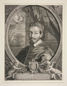 Pope Alexander VII, Fabio Chigi (1599-1667) by Cornelis Visscher