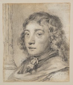 Portrait of a Young Man (probably a self-portrait) by Cornelis Visscher
