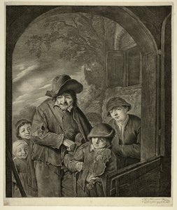 The Hurdy-Gurdy Player by Cornelis Visscher