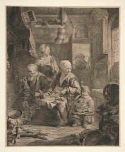 The Pancake Woman by Cornelis Visscher