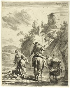 The Passage of the River by Cornelis Visscher