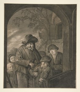 Untitled (Musicians at an Inn Door) by Cornelis Visscher