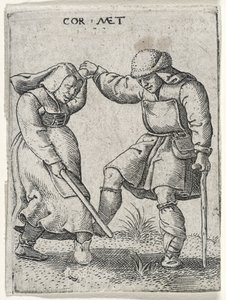 A Man with a Bandaged Foot Dancing with a Woman, 1572