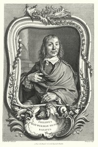 Philips Wouwerman, Dutch painter by Cornelis after Visscher