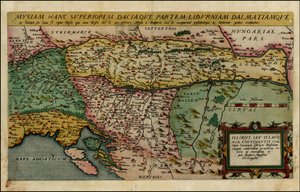 1593 Map of the Northern Balkan by Cornelis de Jode