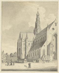 The Saint Bavo Church in Haarlem by Cornelis de Kruyff