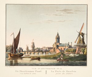 View of Amsterdam No.14. The Haarlemmer Gate seen from outside, 1825