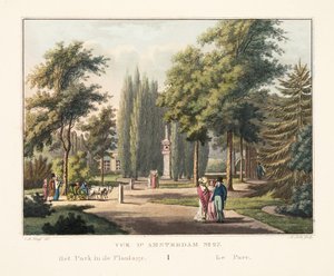 View of Amsterdam No.27. The Park in the Plantation. The Park, 1825
