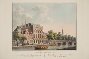 View of Amsterdam No.6. The Building of the Felix Meritis Society. The Academy of Arts called Felix Meritis