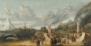The Whale-oil Refinery near the Village of Smerenburg by Cornelis de Man