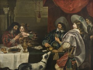 The Card Game by Cornelis de Vos