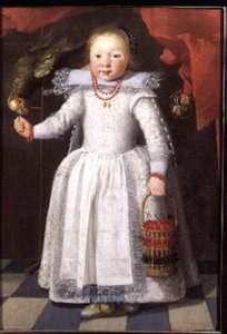 Little Girl with a Parrot by Cornelis de Vos