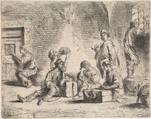 Prisoners in Dungeon (Genre Scenes) by Cornelis de Wael