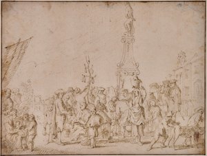 Italian Market Scene