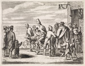 Man Bound on a Donkey (Genre Scenes)