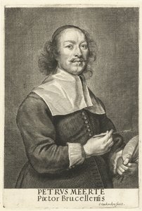 Portrait of the Painter Petrus Meerte by Cornelis van Caukercken