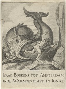 Jonah Spit Out by the Whale by Cornelis van Dalen (I)
