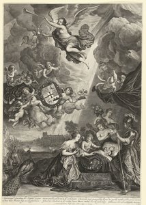 Allegory on the Birth of Princess Maria Amalia, Daughter of Hendrik Casimir, 1689 by Cornelis van Dalen (II)